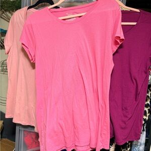 No Boundaries Short Sleeve Tees in various shades of Pink